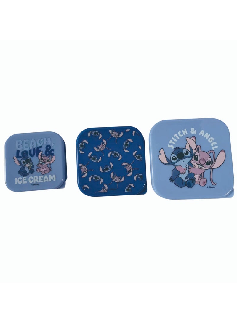 Disney Stitch Food Stroage Container 3 Pcs Set - Image 2