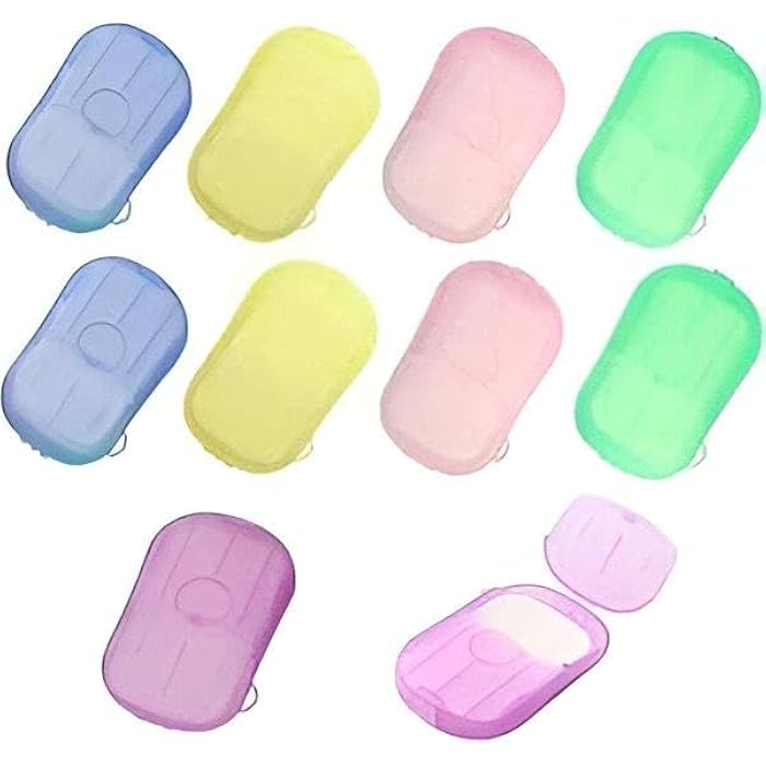 15 Pcs Mini Soap Paper Soap Box Portable Instant Hand Cleaning Box for Travel Outdoor Activities School Trips to Ensure Hygiene Anytime and Place - Image 1