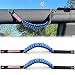 RERPRO Roll Bar Grab Handles for 2021 2022 2023 2024 2025 Ford Bronco 2 Door 4 Door Accessories Paracord Grip Handle with America Flag 2 Pack Blue - Image 2