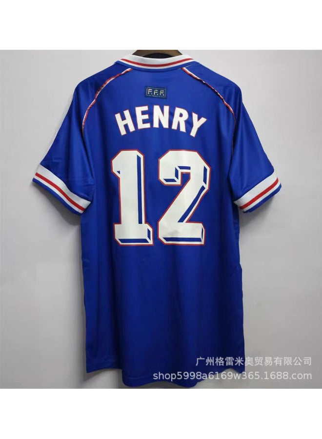 1998 France Home No. 12 Football Jersey - Image 1