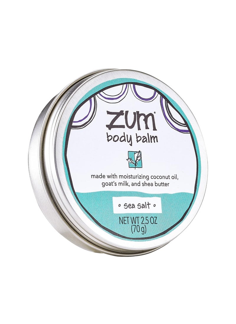 ZUM Zum Indigo Wild Body Balm  Body Moisturizer for Women  Men  Includes Goats Milk Shea Butter  More  Natural Skin Moisturizer  Sea Salt Scent  25 oz 
