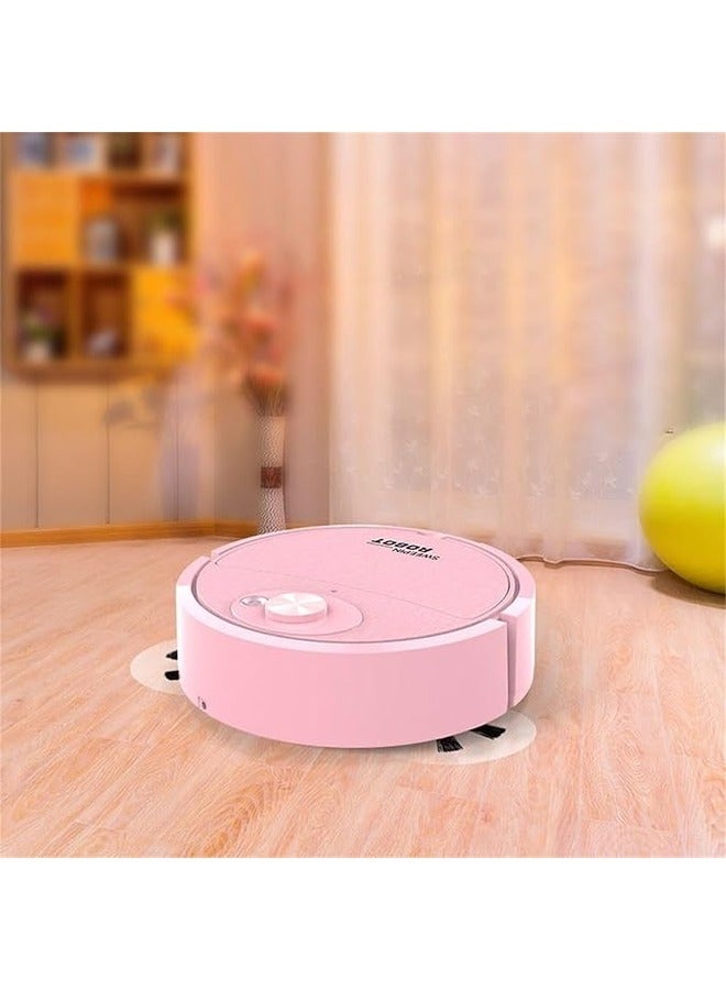 Robot Vacuum Cleaner Vacuum Cleaner Robot Smart Remote Control Wireless Floor Sweeping Cleaning Machine Dry And Wet For Home, Pink  - Image 4