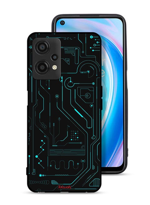 OnePlus Nord CE 2 Lite 5G Protective Case Cover Digital Art Circuits Minimalism Multiple Display