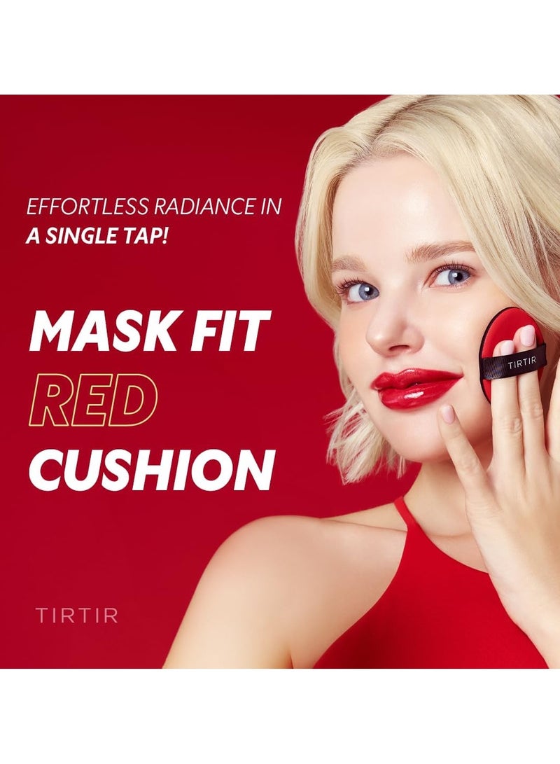 ترتر ماسك فيت ريد كوشن فاونديشن  خيار اليابان رقم واحد للبشرة الزجاجية ، طويلة الأمد ، خفيفة الوزن ، تغطية قابلة للبناء ، شبه ماتي (23 ن رمل ، 0.63 فلور أوز (حزمة من 1)) - Image 2