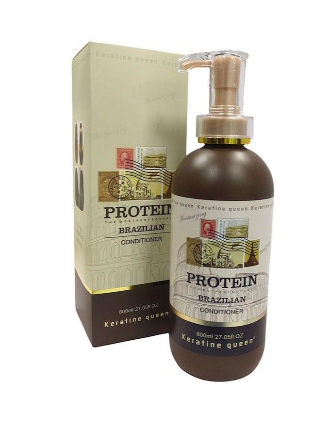 Protein queen Keratine Queen Moisturizing Protein Brazilian Light Conditioner for All Hair Type, 800ml