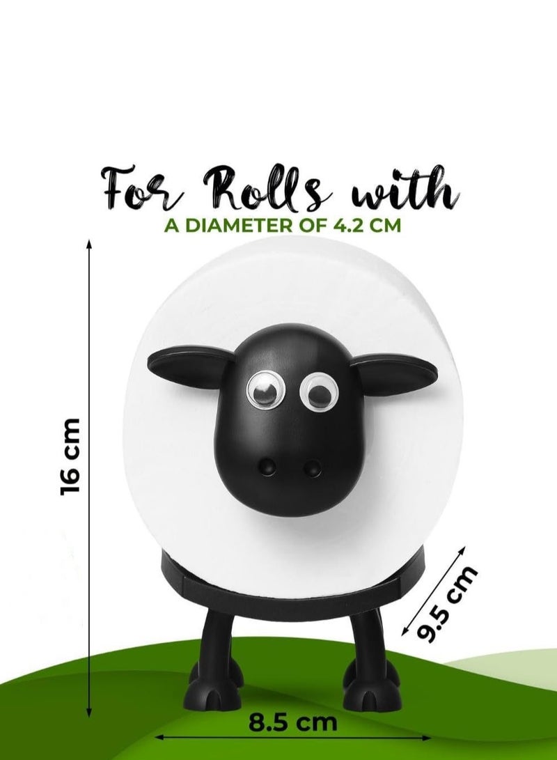 M MIAOYAN Creative Sheep Toilet Paper Holder – Fun & Cute Home Decor | Tissue Roll Storage Rack | Functional & Decorative  - Image 3