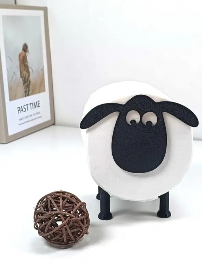 M MIAOYAN Creative Sheep Toilet Paper Holder – Fun & Cute Home Decor | Tissue Roll Storage Rack | Functional & Decorative  - Image 4