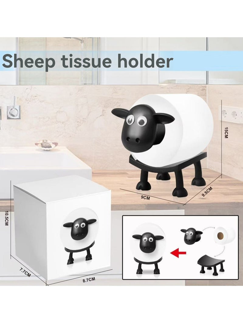 M MIAOYAN Creative Sheep Toilet Paper Holder – Fun & Cute Home Decor | Tissue Roll Storage Rack | Functional & Decorative  - Image 5