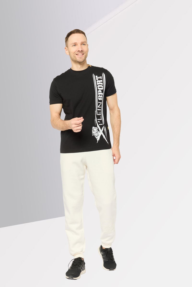 PHILIPP PLEIN Plein Sport Men Sportswear Fit Short Sleeve Outdoor T-Shirt, Black - Image 2