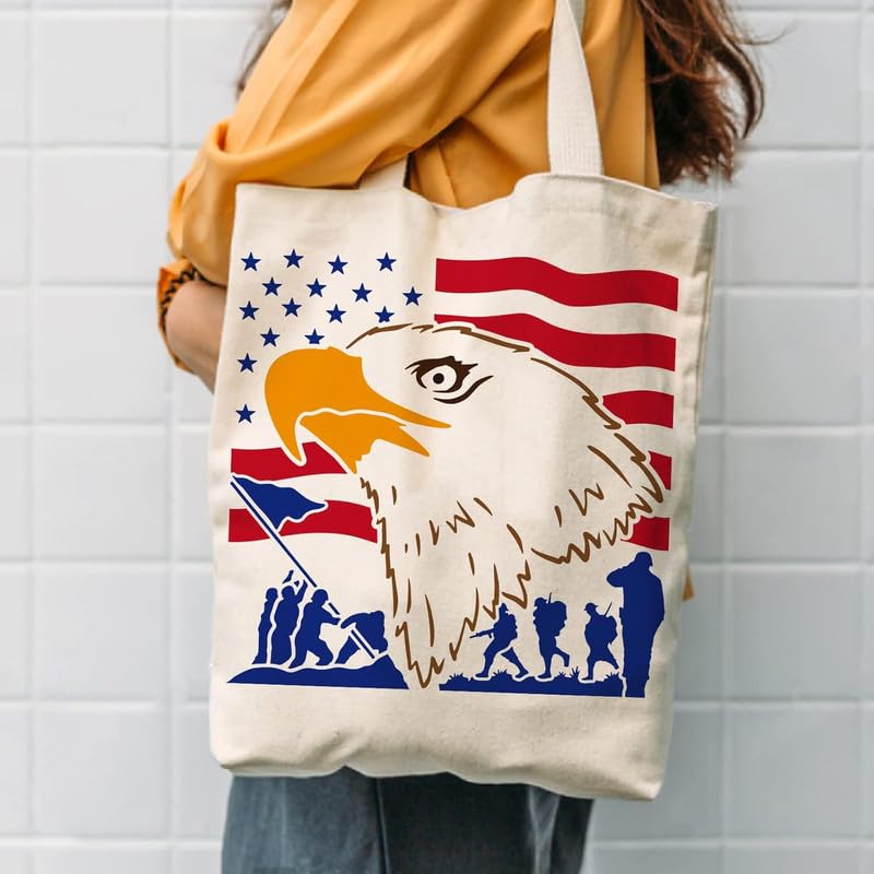 Devasya Crafts 12x12inch Independence Day Theme Plastic Painting Templates, Eagle Pattern Drawing Template Stencil for Scrabooking Card Making, DIY Wall Floor Decoration - Image 5