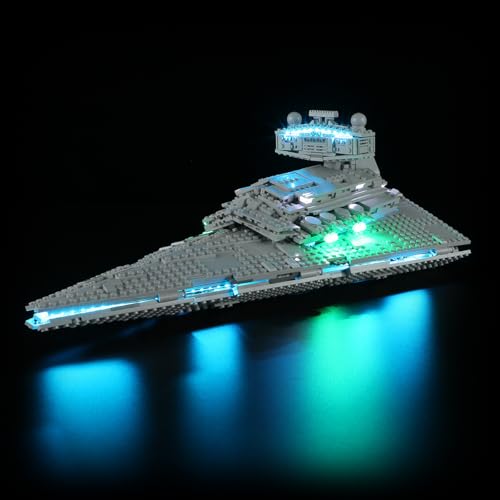 BRIKSMAX Light Kit for Imperial Star Destroyer LED Lighting Compatible With Star Wars 75394 Building Set Lego Set Not Included - Image 1
