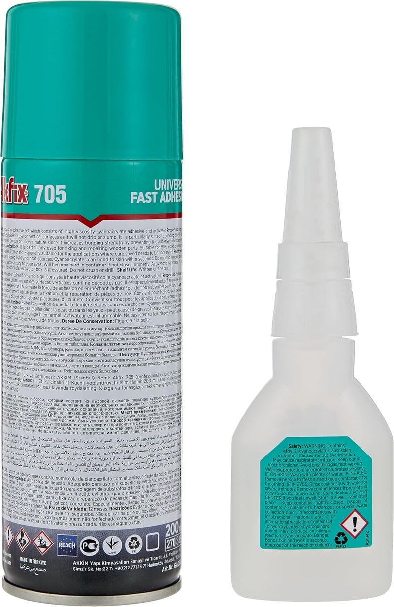 Akfix 705 Universal Fast Adhesive 200 ml - Image 2