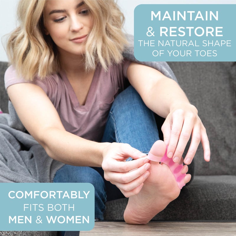 MIND BODHI HEALTH & WELLNESS Mind Bodhi Toe Separators - Correcting Bunions and Restoring Toes to Their Original Shape - For Men and Women - Toe Spacers Bunion Corrector – Black - Image 2