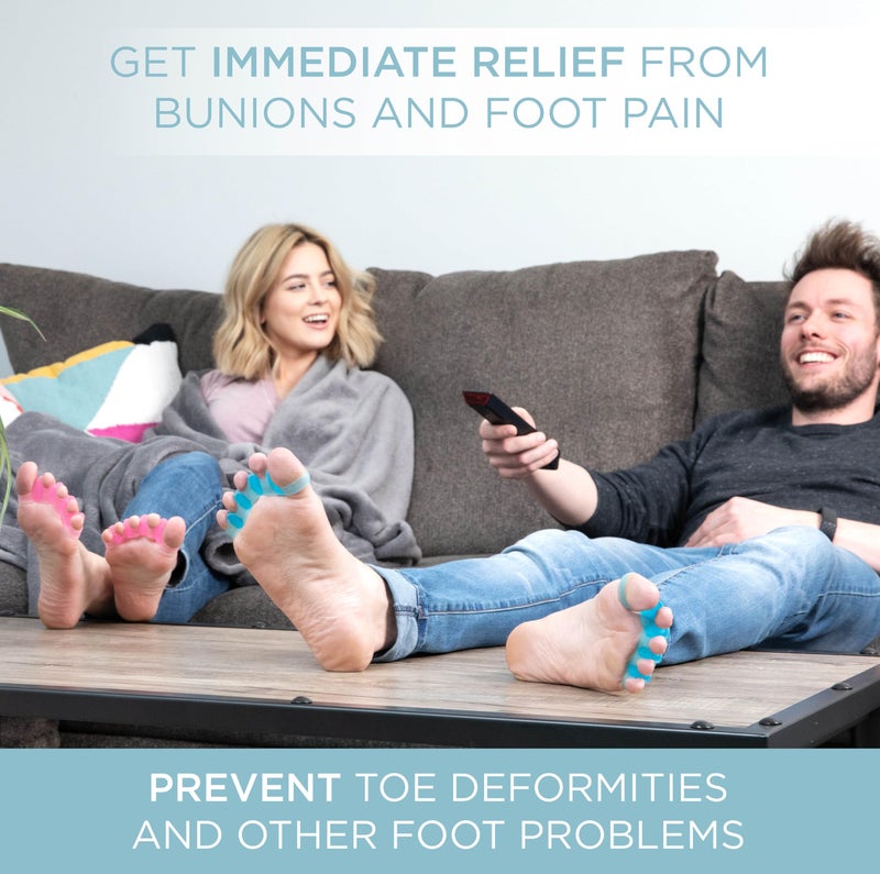MIND BODHI HEALTH & WELLNESS Mind Bodhi Toe Separators - Correcting Bunions and Restoring Toes to Their Original Shape - For Men and Women - Toe Spacers Bunion Corrector – Black - Image 4