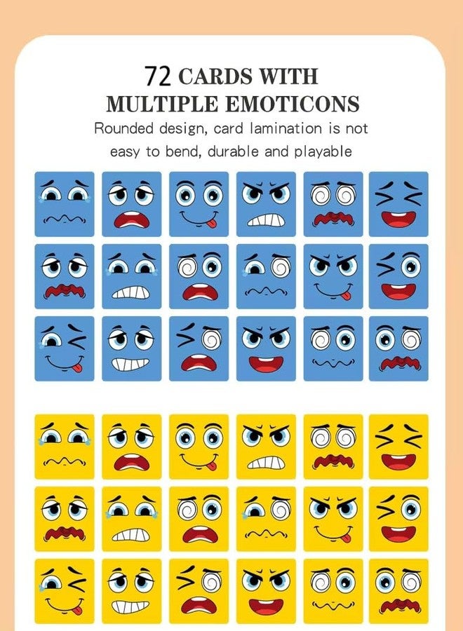 Goyal's Wooden Emoji Cube Face Changing Game for Kids | Expressions Matching Block Puzzle Toy, Preschool Educational Learning Memory Building Board Games (Normal Face Cube) - Image 4