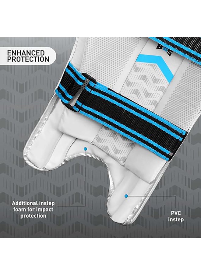 GM - Diamond Leather Cricket Batting Legguard - Image 1