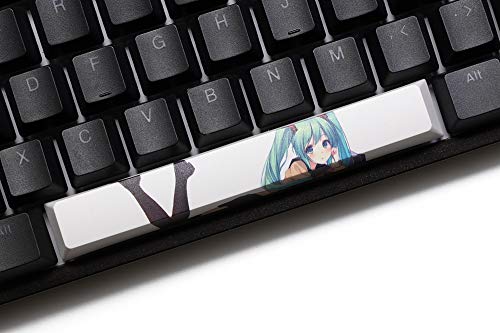 KPREPUBLIC Novelty Allover dye subbed Keycaps spacebar pbt Custom Mechanical Keyboard Plum Blossom Miku Snowman Ink Painting Matrix Opera (Spacebar Miku x1) - Image 2