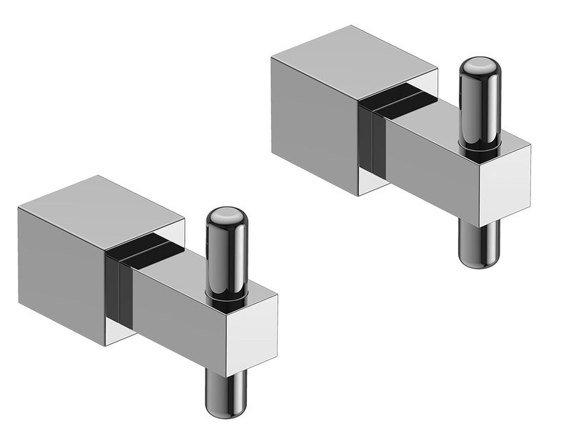 Amity Dzire Stainless Steel Robe Hook Coat Hook Cloth Hooks Wall Mounted for Hanging Keys Clothes Towel High Grade Steel with Chrome Finish Set of 2 - Image 1