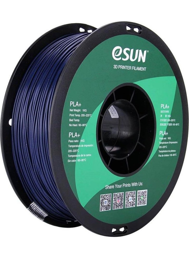 eSUN 1.75 mm PLA Plus (PLA+) Dark Blue Filament (1 KG) 