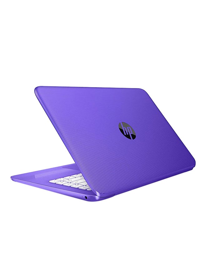 HP ستيرم 14 بشاشة مقاس 14 بوصة، ومعالج سيليرون / ذاكرة عشوائية 4 غيغابايت / قرص صلب إي إم إم سي سعة 32 غيغابايت/ بطاقة رسومات عالية الدقة من إنتل أرجواني - Image 3