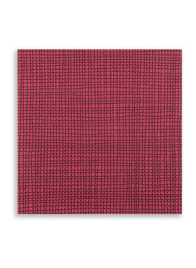 Restaurantware Paper Cocktail Napkins, 2 Ply Napkins, Disposable Beverage Napkins - Bordeaux with Black Threads - 8" x 8" - Luxnap Micropoint - 4800ct Box - Image 4