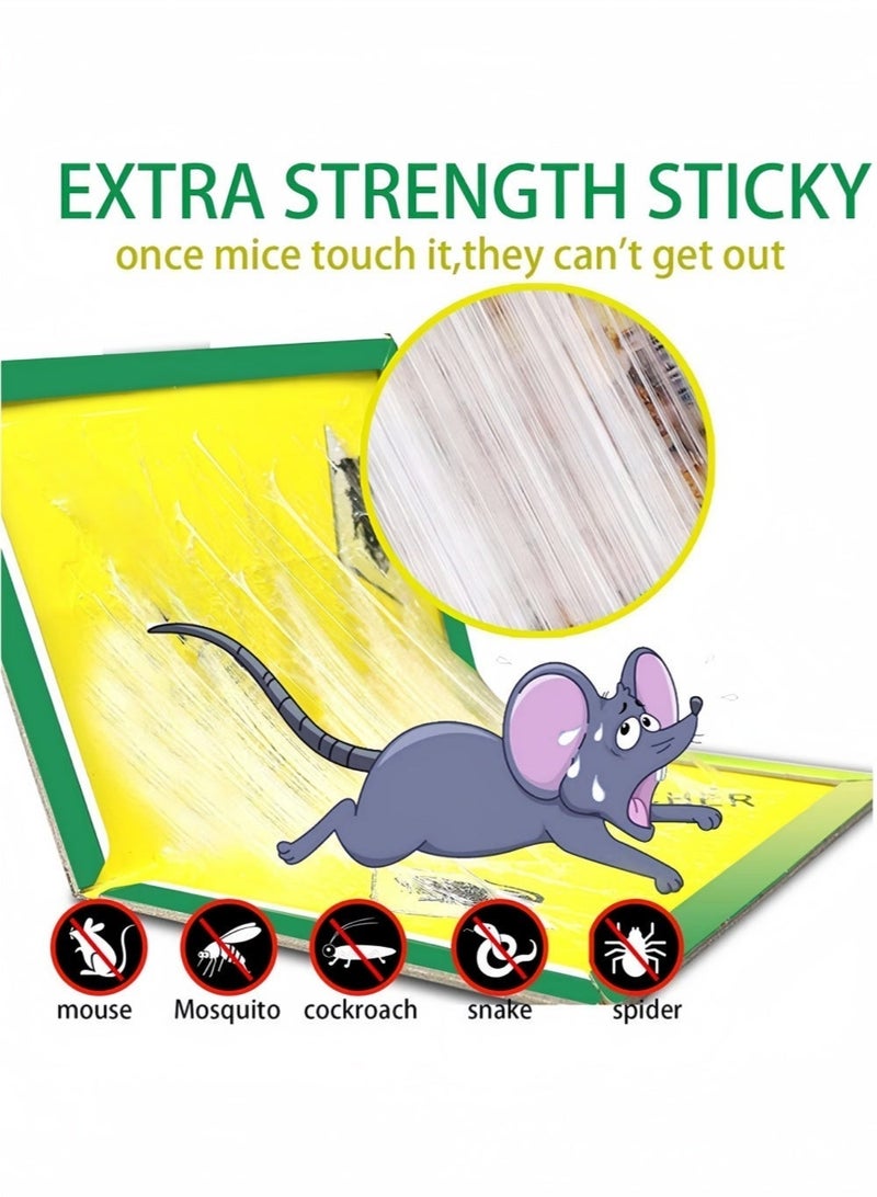 إثارة عبوة من 15 مصيدة غراء كبيرة للفئران، مصائد لاصقة احترافية للفئران للاستخدام الداخلي والخارجي، مصائد قوارض غير سامة وآمنة للحيوانات الأليفة مع لاصق قوي، مقاومة للماء للفئران والقوارض والمصائد المنزلية، لوحة لاصقة للمنزل الداخلي والمرآب والطابق السفلي والمساحات التجارية - Image 3