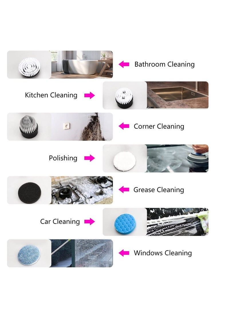 SYOSI Long Lasting Battery Life - Powered by large capacity rechargeable premium battery, the shower scrubber combined USB-C fast charge technology and battery level display function, you never need to worr - Image 5