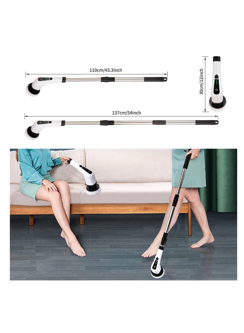 SYOSI Long Lasting Battery Life - Powered by large capacity rechargeable premium battery, the shower scrubber combined USB-C fast charge technology and battery level display function, you never need to worr - Image 3