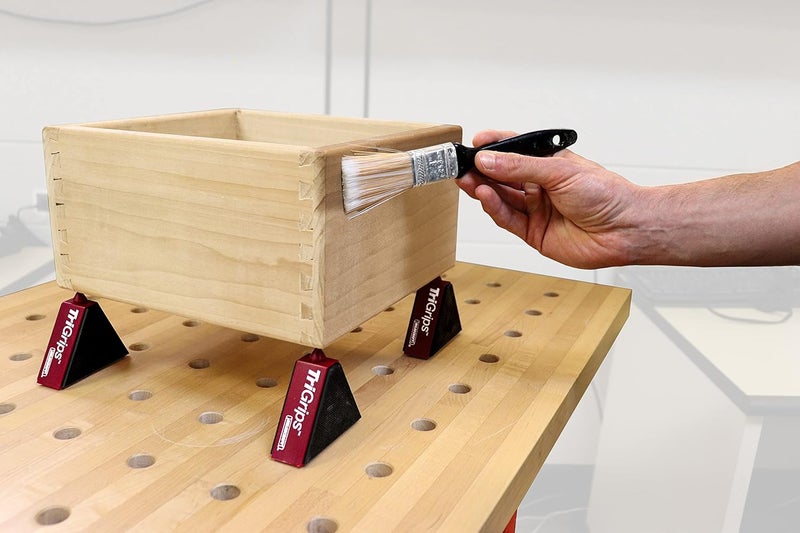 Milescraft 1600 TriGrips - Triangle Bench Cookie Work Grippers for Woodworking, Painting, Raising and Leveling (4-Pack) - Image 5