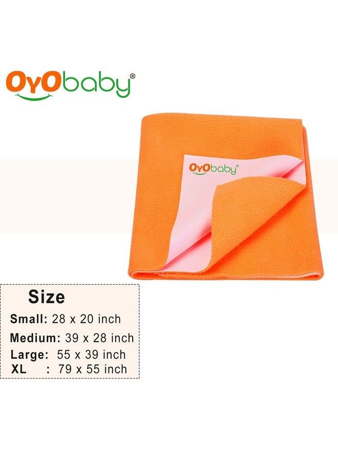 OYO BABY Waterproof Mattress Protector Sheet For Kids And Adults (Small (70Cm X 50Cm) Peach)  - Image 3