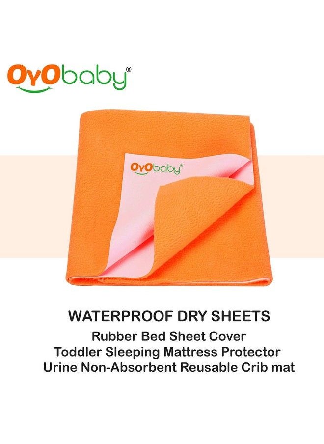OYO BABY Waterproof Mattress Protector Sheet For Kids And Adults (Small (70Cm X 50Cm) Peach)  - Image 5