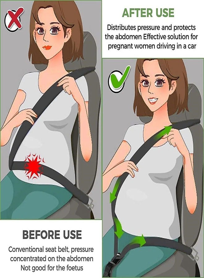 Generic Pregnancy Seat Belt Adjuster, Bump Strap, Protects Unborn Baby, Prevents Compression of The Abdomen, Comfort and Freedom for The Belly of Pregnant Moms  - Image 2