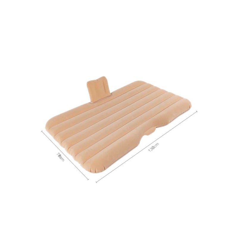 Car Air Mattress Bed Inflatable with 2 Air Pillows for For Outdoor Camping Travel Beige/1* Piers - Image 3