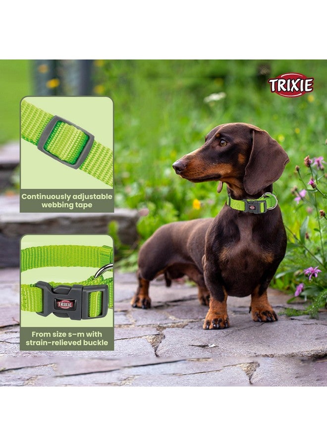 تريكسي حزام طوق للكلاب عالي الجودة، تصميم أنيق، شريط شبكي قابل للتعديل، تخفيف الضغط، مع موصل مقود، طوق رقبة للكلاب، 30-45 سم (متوسط، تفاحي) - عبوة من 4 قطع - Image 2