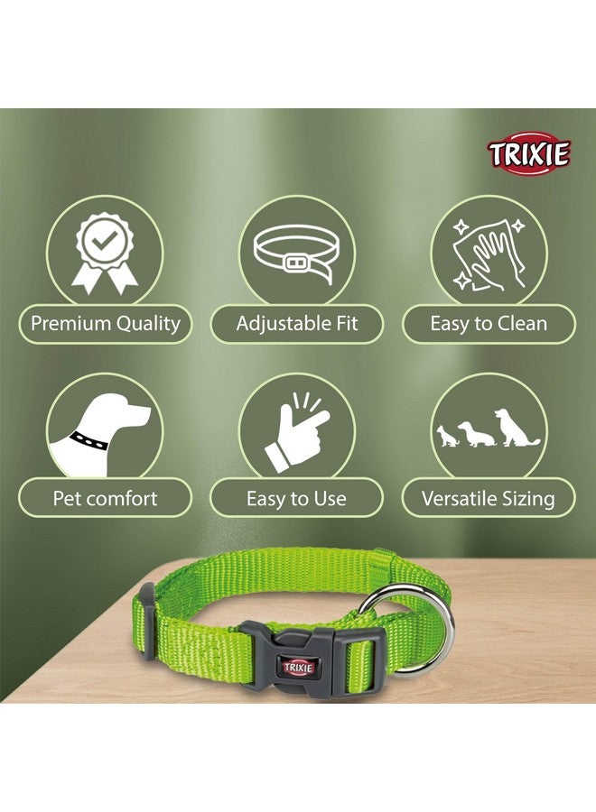 تريكسي حزام طوق للكلاب عالي الجودة، تصميم أنيق، شريط شبكي قابل للتعديل، تخفيف الضغط، مع موصل مقود، طوق رقبة للكلاب، 30-45 سم (متوسط، تفاحي) - عبوة من 4 قطع - Image 3