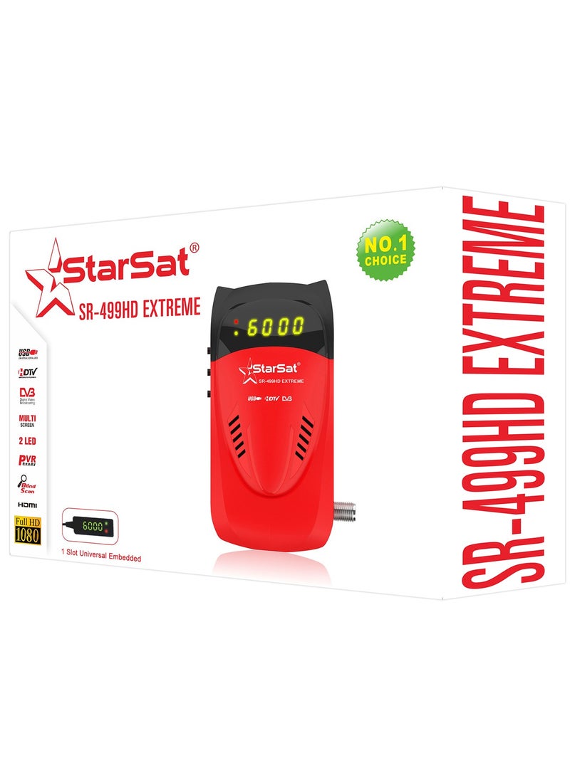 StarSat - SR-499HD Extreme Full HD Advanced DVB-S/DVB-S2 Satellite Receiver With Wideband LNB And Multi-Language Support WiFi Not Included - Image 1