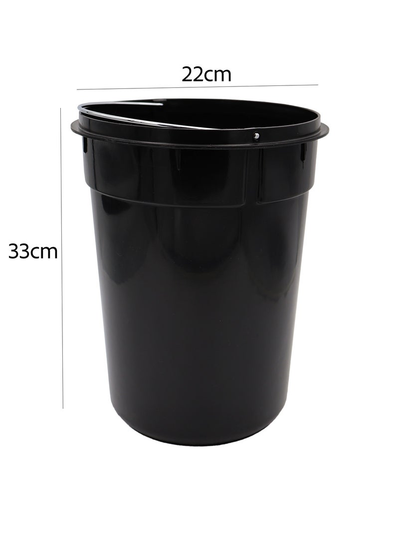 Ideal Pack Stainless Steel Dustbin with Lid – 7 Liters | Compact, Rust-Resistant Waste Bin for Bathroom, Kitchen, or Office | Hygienic & Modern Design - Image 4