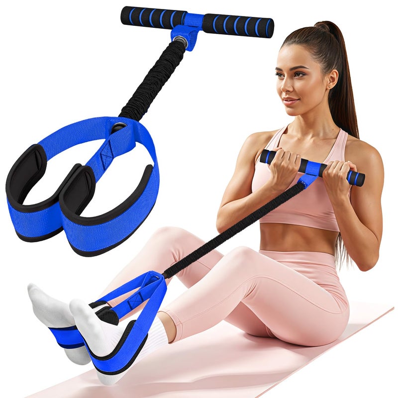 UZTUGG Resistance Bands with Handle 95lbs, Upgrade Men Exercise Bands for Full Body Training, Core, ABS, Legs, Glutes, Arms, Pilates, Physical Therapy, Strength, Pedal Resistance Band for Home Workout - Image 1