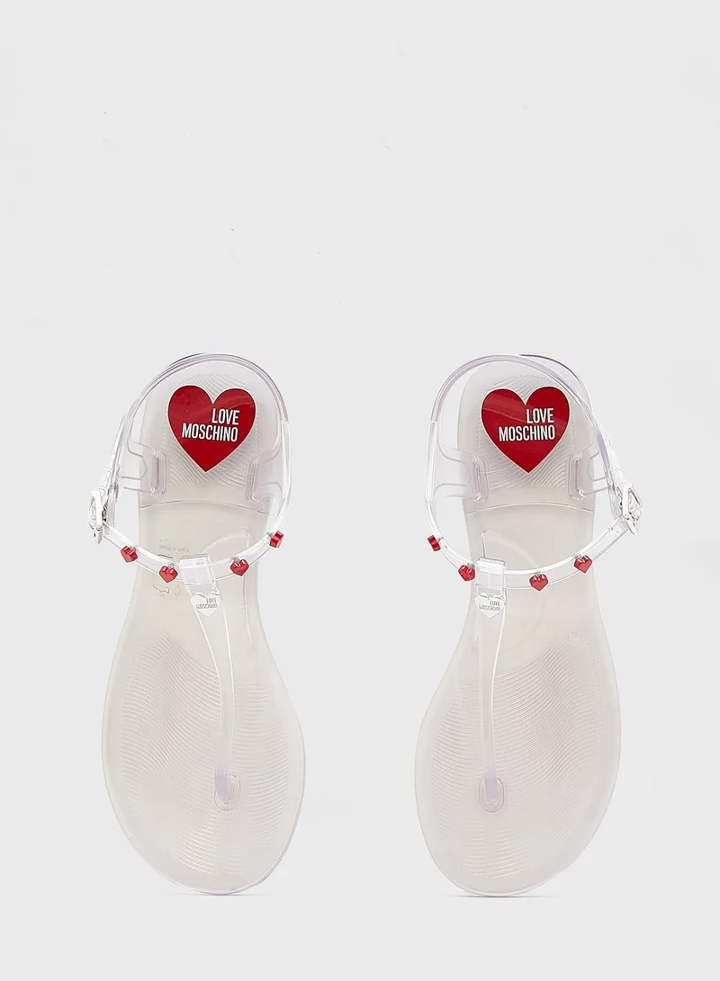 Love Moschino Ankle Strap Sandals