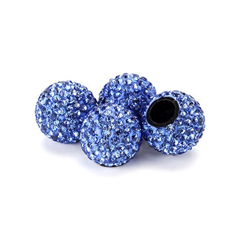 4pcs Crystal Car Tire Caps Shining Caps Car ( ) - Image 2