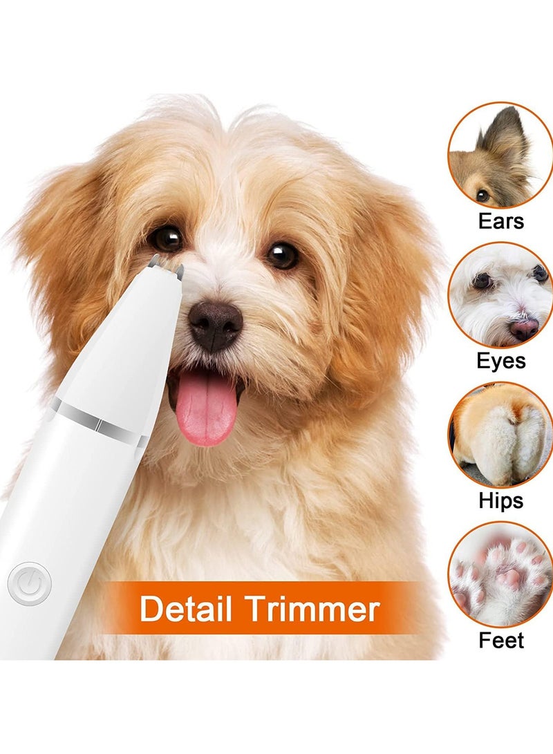 4-in-1 Professional Pet Grooming Kit, Rechargeable Pet Hair Trimmer, Multi-Cutter, Electric Hair Clipper for Cats and Dogs with Four Comb Attachments - Image 2