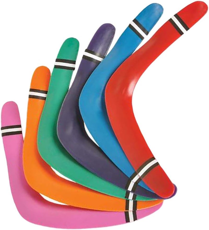 Art Creativity Boomerangs, Set of 2, Classic Returning Boomerangs in a Bright Assortment of Colors, Fun Outdoor Toys for Camping, Backyard, Picnic, Best Gift Idea for Boys and Girls - Image 1