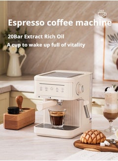 M MIAOYAN New espresso machine high-pressure extraction small office home semi-automatic espresso espresso steam brewing all-in-one coffee machine  - Image 2