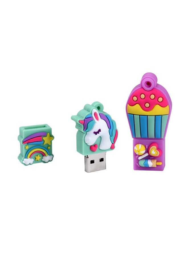 U Disk Gift PVC Soft Glue Creative USB Doll Car Cartoon U Disk-Capacity:2GB - Image 4