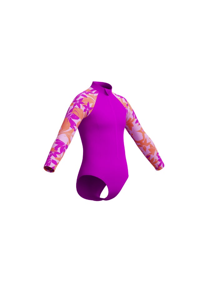 speedo GirlsLongSleeveSwimsuitDiva, 15-16  - Image 1