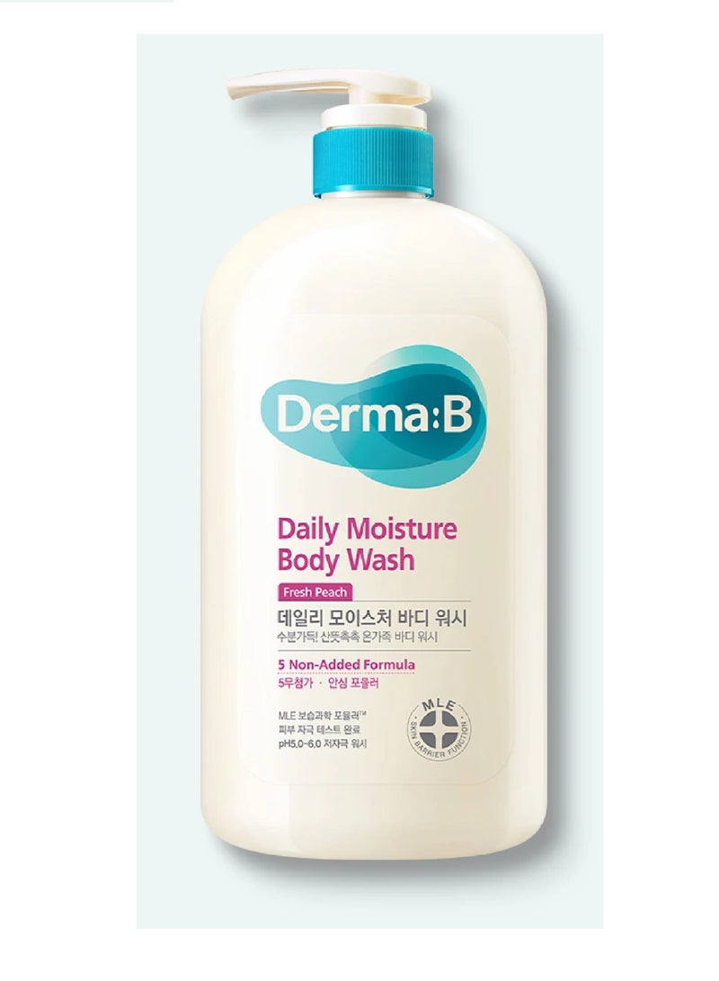 derma b Derma:B Daily Moisture Body Wash (Fresh Peach) 1000ml 