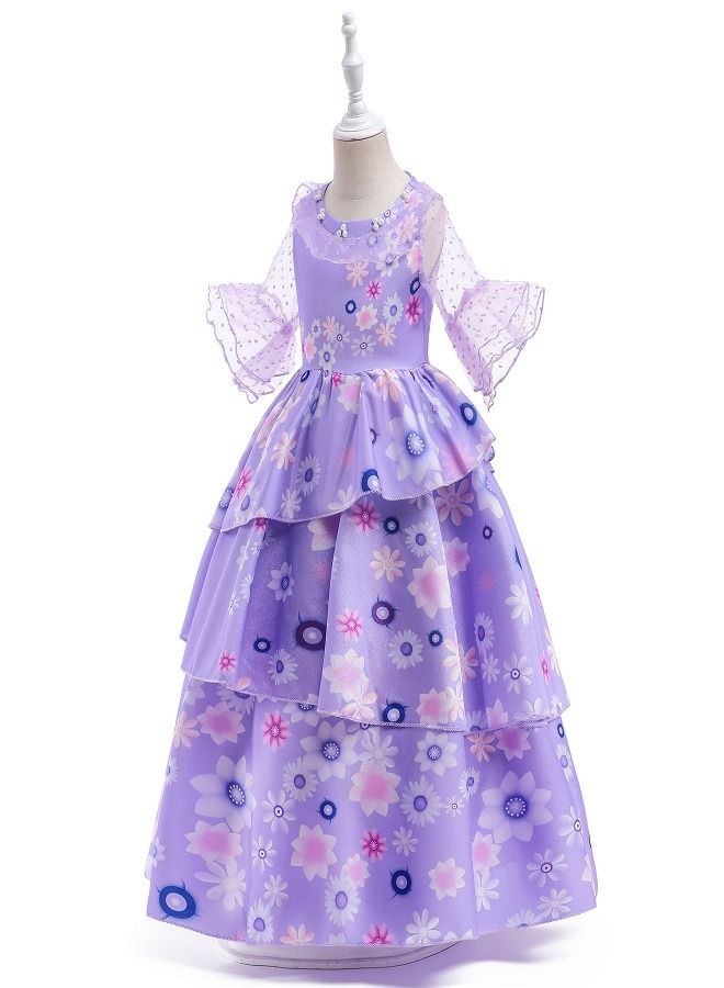 Dress Fancy Costume Birthday Party Long Dresse (130CM) - Image 1