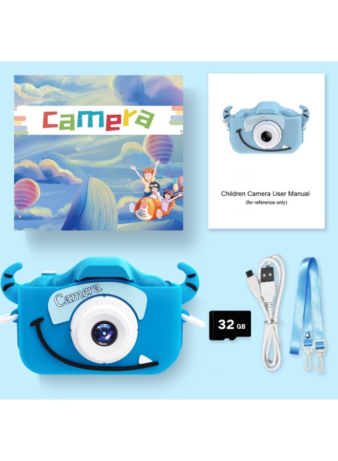 Chase Up Kids Camera Toys for 3-8 Year Old Boys,Children Digital Video Camcorder Camera with Cartoon Soft Silicone Cover, Best Chritmas Birthday Festival Gift for Kids - 32G SD Card Included - Image 3