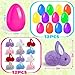 Voiiake Easter Egg Fillers Basket Stuffer Essentials for Teens Kids 12Pack Prefilled Easter Eggs Plush Bunny Toys Treasure Box Toys for Classroom Boys Girls Egg Hunt Party Supplies Carnival Prizes - Image 4