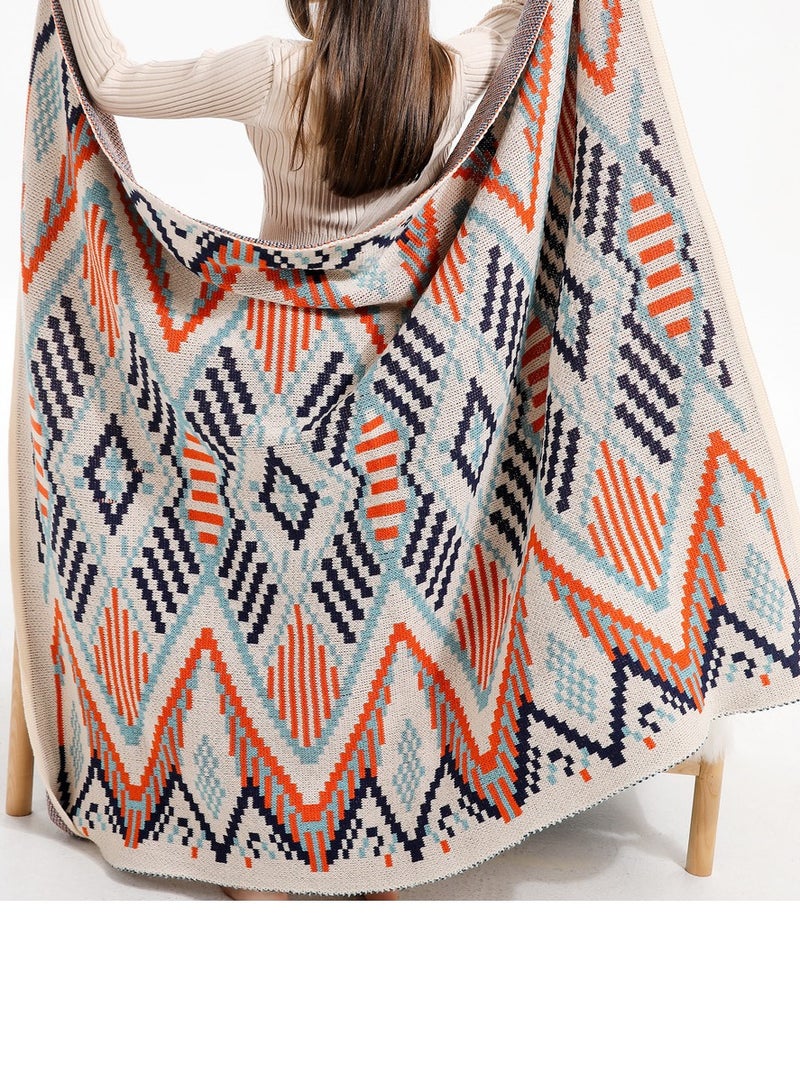 إسكدنيا بوهيميا نمط محبوك بطانية لينة دافئة - Image 2